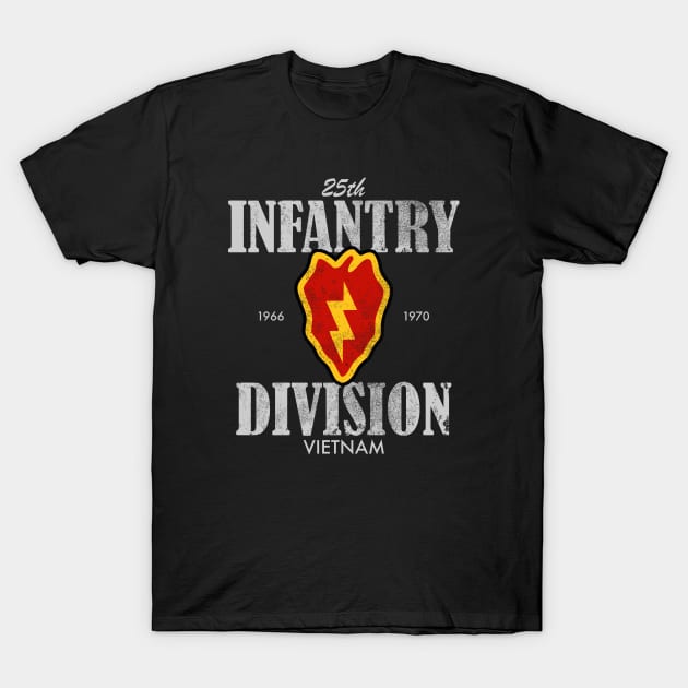 25th Infantry Division Vietnam (distressed) T-Shirt by TCP